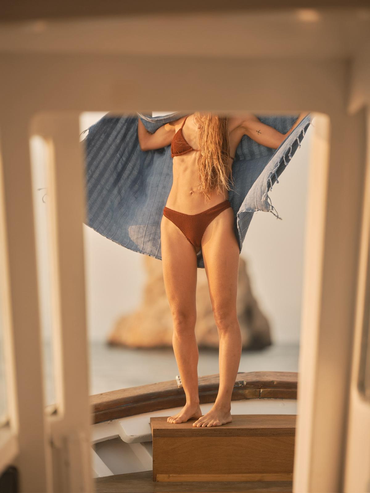 Vista del interior del barco clásico